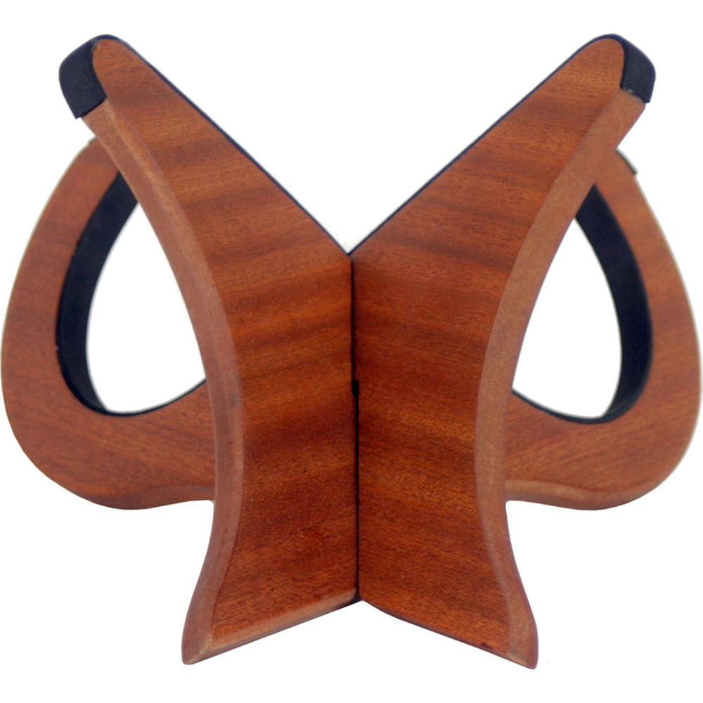 KALA Soporte para Ukulele Destacado (Caoba) - Soporta Ukuleles de Tamaño Estándar, Chapado en Caoba,