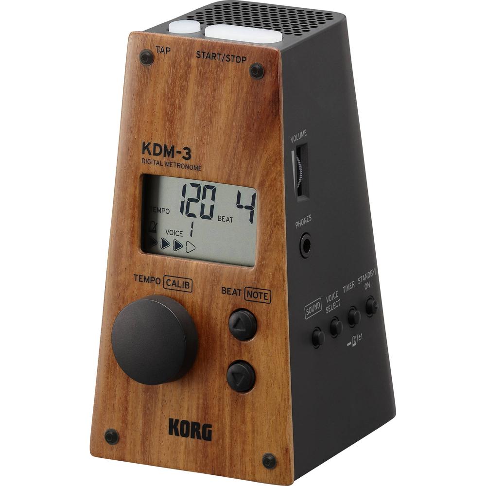 Korg KDM-3: Metrónomo Digital Edición Limitada (Madera Negra) - Práctica de Instrumentos, Diseño Clá