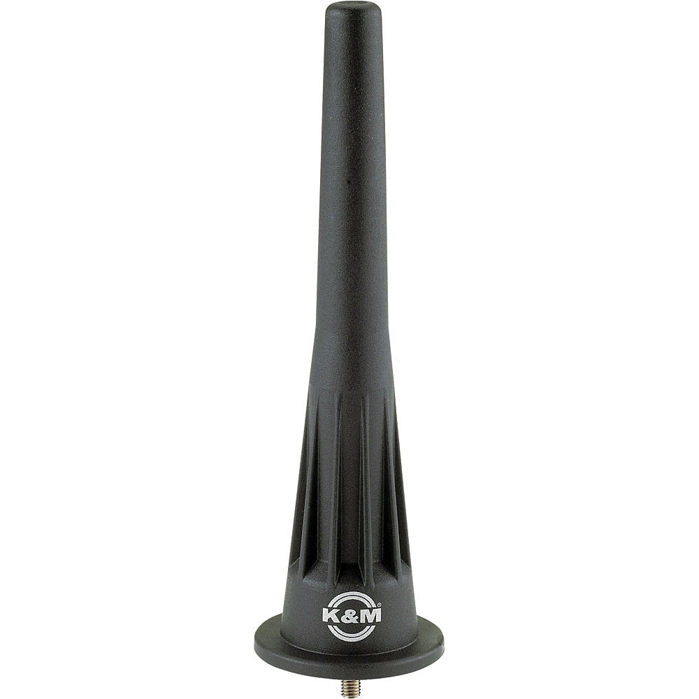 K&M 17738-000-55 Soporte para Ocarina (Negro) - Base Plegable, Adaptador de Rosca M5, Construcción P