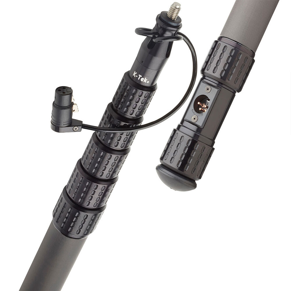 K-Tek KP20TA Mighty Boom: Pértiga de Grafito de 6 Secciones con Cable Enrollado y Adaptador de Trans 1685752-REG K-Tek KP20TA Mighty Boom: Pértiga de Grafito de 6 Secciones con Cable Enrollado y Adaptador de Trans 1685752-REG