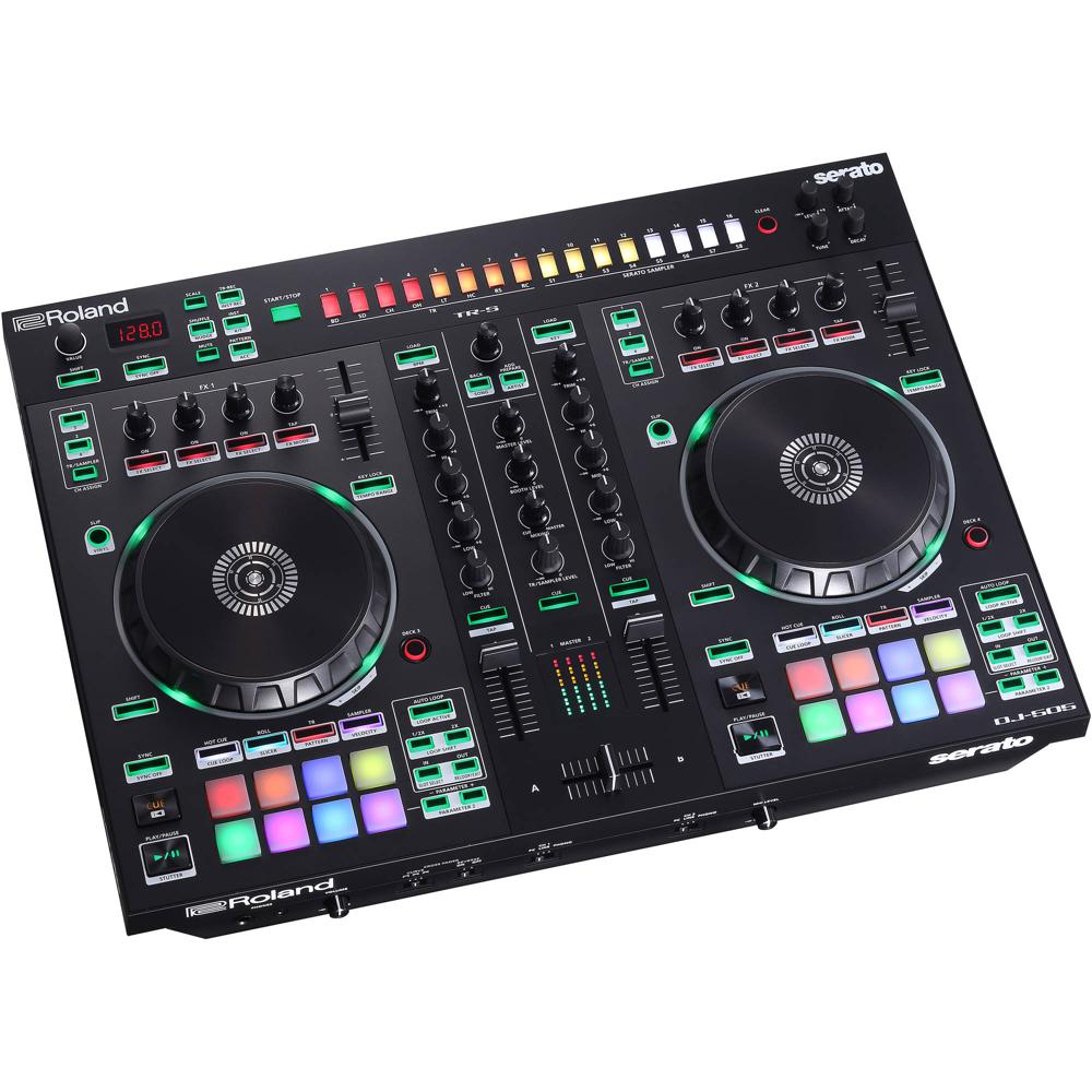 Roland DJ-505: Controlador DJ de 2 Canales y 4 Decks para Serato DJ con Pads Dedicados y Kits de Bat 1355251-REG Roland DJ-505: Controlador DJ de 2 Canales y 4 Decks para Serato DJ con Pads Dedicados y Kits de Bat 1355251-REG