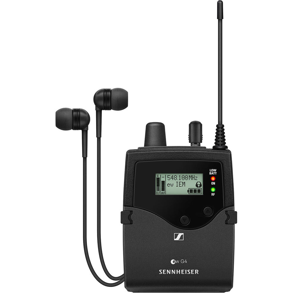 Sennheiser EK IEM G4 Receptor Estéreo Bodypack con Auriculares IE 4 - 16 Canales Compatibles, 42 MHz 1385733-REG Sennheiser EK IEM G4 Receptor Estéreo Bodypack con Auriculares IE 4 - 16 Canales Compatibles, 42 MHz 1385733-REG