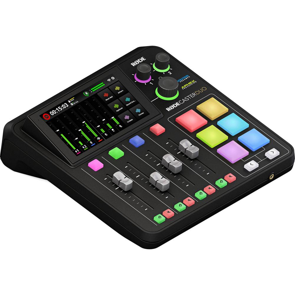 RODE RODECaster Duo Estudio de Producción de Audio Integrado (Negro) - Ideal para Podcasters, Stream 1762232-REG RODE RODECaster Duo Estudio de Producción de Audio Integrado (Negro) - Ideal para Podcasters, Stream 1762232-REG