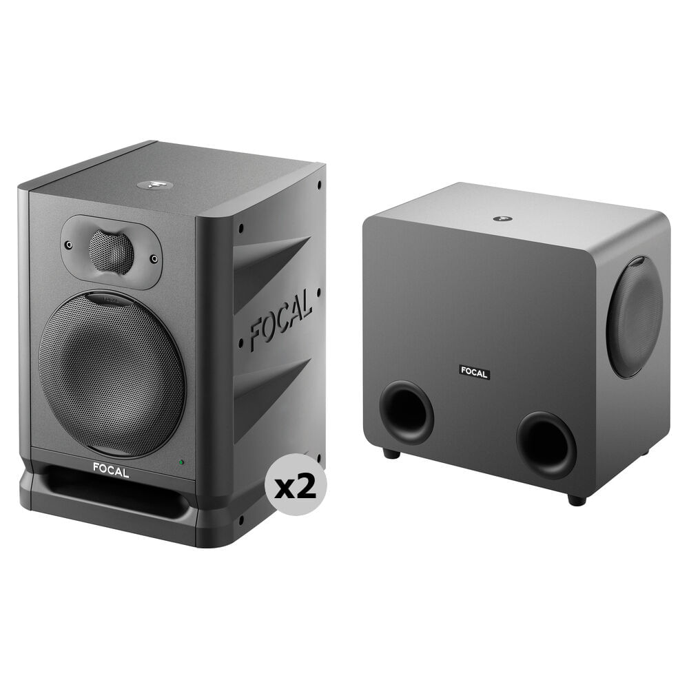 Sistema de Monitoreo Profesional 2.1 Focal Alpha 50 Evo con Subwoofer Activo Sub One de 8 Sistema de Monitoreo Profesional 2.1 Focal Alpha 50 Evo con Subwoofer Activo Sub One de 8