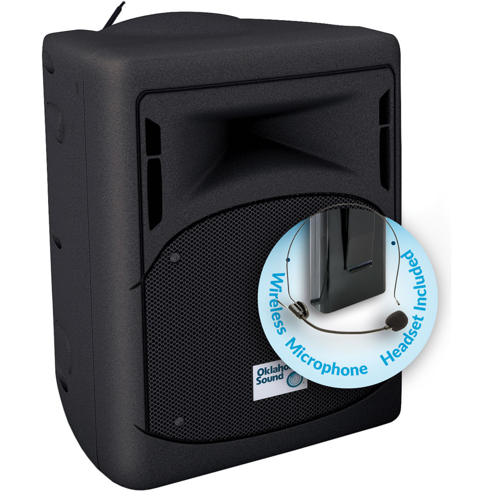 Sistema de PA Inalámbrico Oklahoma Sound de 40W con Micrófono de Auricular 1329699-REG Sistema de PA Inalámbrico Oklahoma Sound de 40W con Micrófono de Auricular 1329699-REG