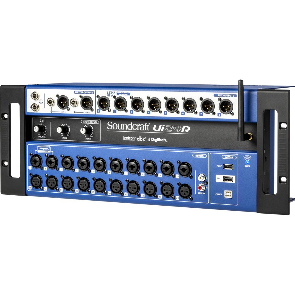 Mezclador Digital Soundcraft Ui24R de 24 Canales con Grabador USB Multitrack y Control Inalámbrico 1315318-REG Mezclador Digital Soundcraft Ui24R de 24 Canales con Grabador USB Multitrack y Control Inalámbrico 1315318-REG