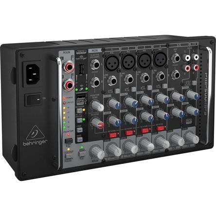 Mezclador PA Potenciado Behringer Europower PMP500MP3 de 500W con Reproductor MP3 para Bandas, DJs y 1821704-REG