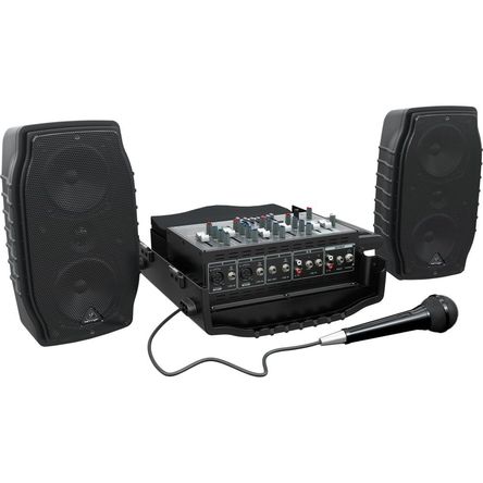 Mezclador PA Potenciado Behringer PPA200 de 200W, 4 Canales, con Efectos Klark Teknik y Detección de 1821707-REG Mezclador PA Potenciado Behringer PPA200 de 200W, 4 Canales, con Efectos Klark Teknik y Detección de 1821707-REG