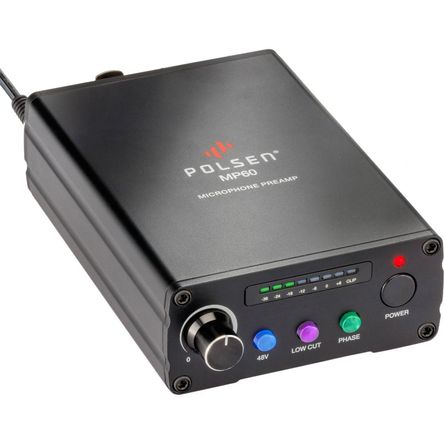 Polsen MP60: Preamp de Micrófono Compacto para Grabación, Streaming y Actuaciones con 60 dB de Ganan 1770657-REG
