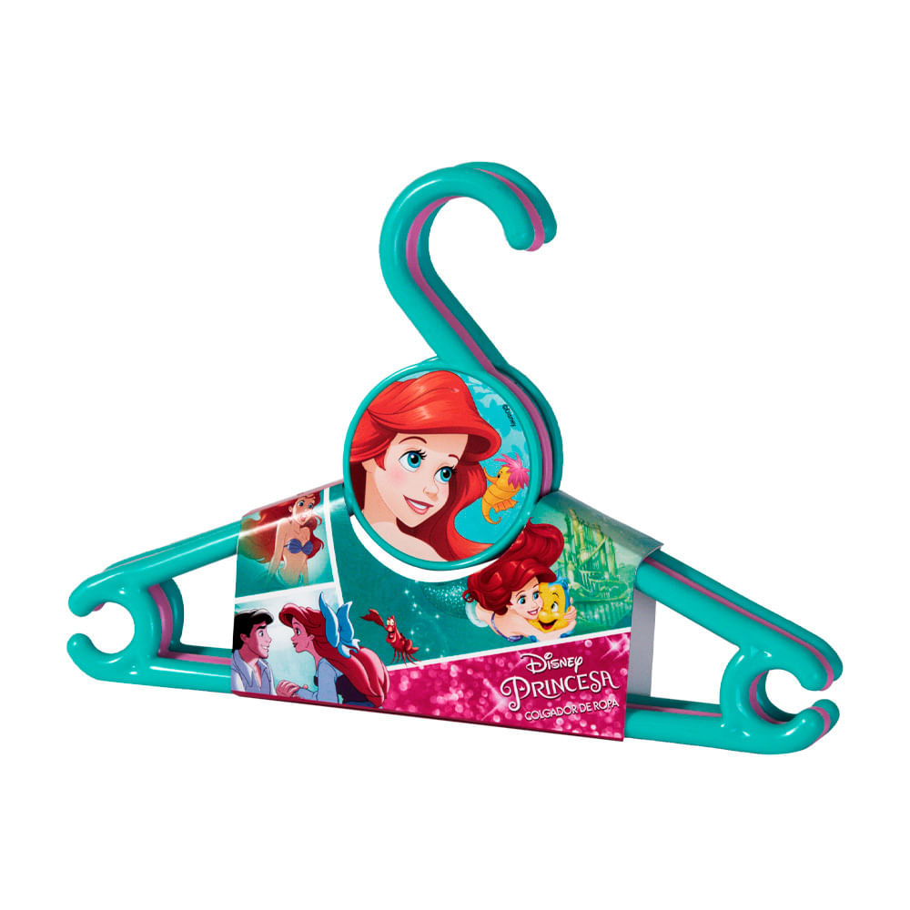 Colgador con diseño Juego x 3 Sirenita Duraplast