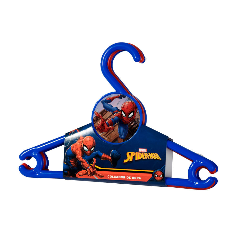 Colgador con diseño Juego x 3 Spiderman Duraplast