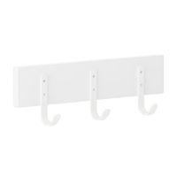 Perchero Simple Blanco 3 Ganchos Blanco Prat-K