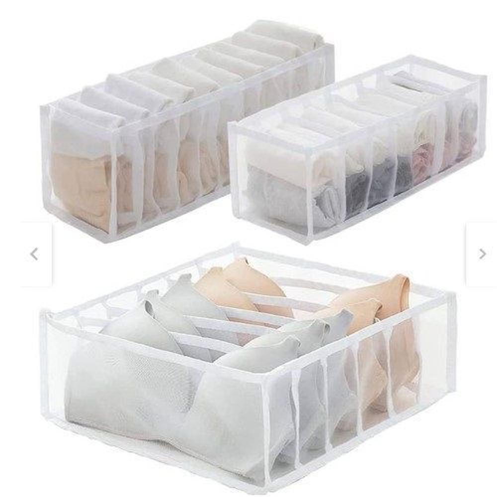Set de Organizadores de Ropa Interior blanco blanco Set de Organizadores de Ropa Interior blanco blanco