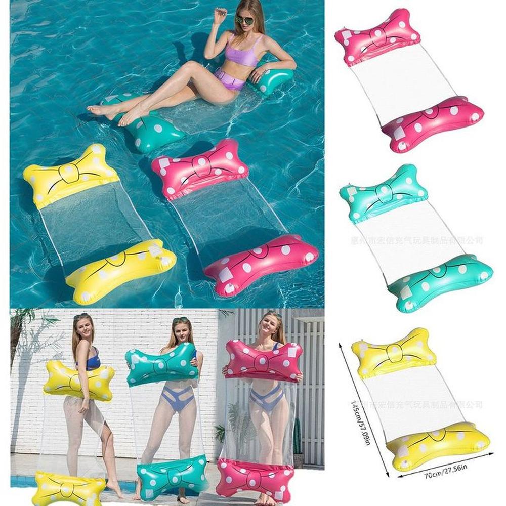 Hamaca flotante inflable para piscinas multicolor Hamaca flotante inflable para piscinas multicolor