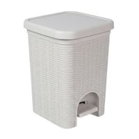Papelera de Baño Orange Modelo PP0351DAWD con Pedal de 4 litros en Ratan Beige
