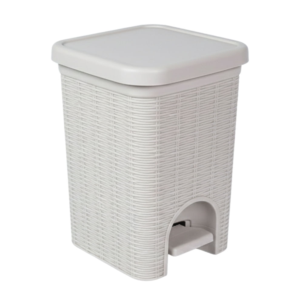 Papelera de Baño Orange Modelo PP0351DAWD con Pedal de 4 litros en Ratan Beige