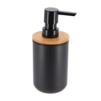 Dispensador de Jabón Orange Modelo 6274237 de Poliresina Negro/Bambú