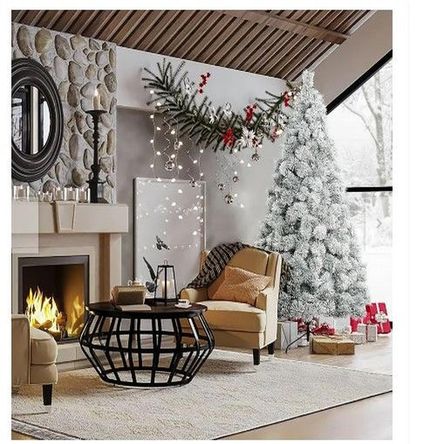 Arbol de nieve para navidad tendencia kawaii verde nevado Arbol de nieve para navidad tendencia kawaii verde nevado