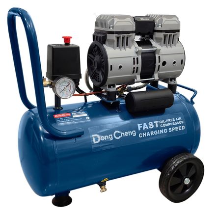 Compresora Silenciosa sin Aceite Industrial Dongcheng DQE1200 30 Litros 1200W