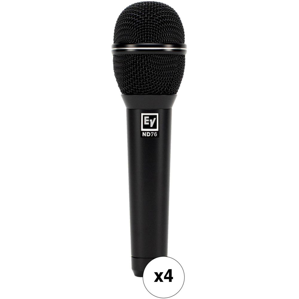 Micrófono Vocal Dinámico Electro-Voice ND76 Cardioide (Paquete de 4) - Ideal para Sonido en Vivo y G 1671530-REG Micrófono Vocal Dinámico Electro-Voice ND76 Cardioide (Paquete de 4) - Ideal para Sonido en Vivo y G 1671530-REG