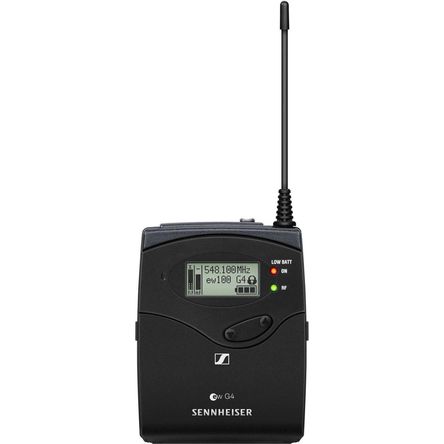 Receptor Inalámbrico Sennheiser EK 100 G4 para Cámara - 516 a 558 MHz, 1680 Frecuencias Auto-Scan, 6 1385604-REG
