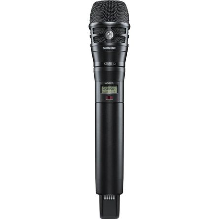 Shure ADX2FD/K8B Micrófono Inalámbrico Digital de Mano con Cápsula KSM8 (G57: 470 a 616 MHz, Negro) 1404875-REG