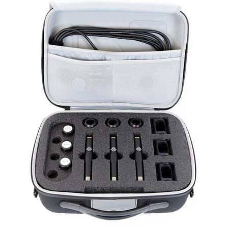 Set Tri-Mono Telefunken M61 con 3 Cápsulas Omnidireccionales, Amplificadores M60, Esferas de Difusió 1805061-REG Set Tri-Mono Telefunken M61 con 3 Cápsulas Omnidireccionales, Amplificadores M60, Esferas de Difusió 1805061-REG