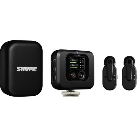 Shure MoveMic Two Receiver Kit: Sistema de Micrófono Inalámbrico Clip-On para 2 Personas, Ideal para 1803903-REG Shure MoveMic Two Receiver Kit: Sistema de Micrófono Inalámbrico Clip-On para 2 Personas, Ideal para 1803903-REG