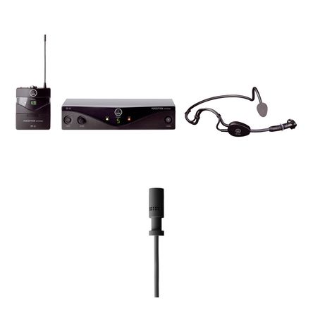 Set Deportivo Inalámbrico AKG Perception con Micrófono Lavalier Cardioide (A: 530 a 560 MHz) - Ideal 1660129-REG