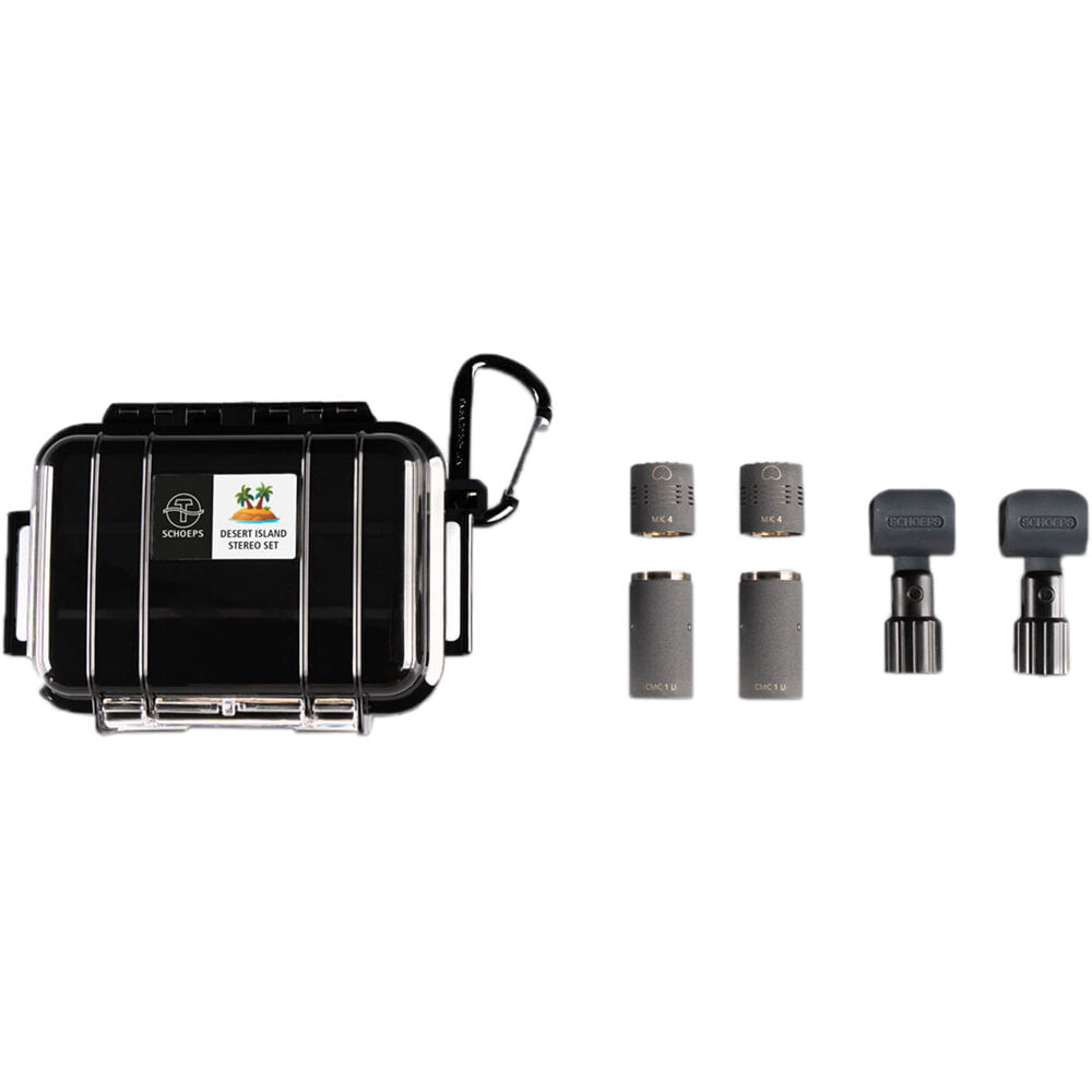 Set Estéreo Schoeps Desert Island con Cápsulas MK 22 (Gris Mate) - Micrófonos Spot, M/S, Amplificado 1818364-REG Set Estéreo Schoeps Desert Island con Cápsulas MK 22 (Gris Mate) - Micrófonos Spot, M/S, Amplificado 1818364-REG