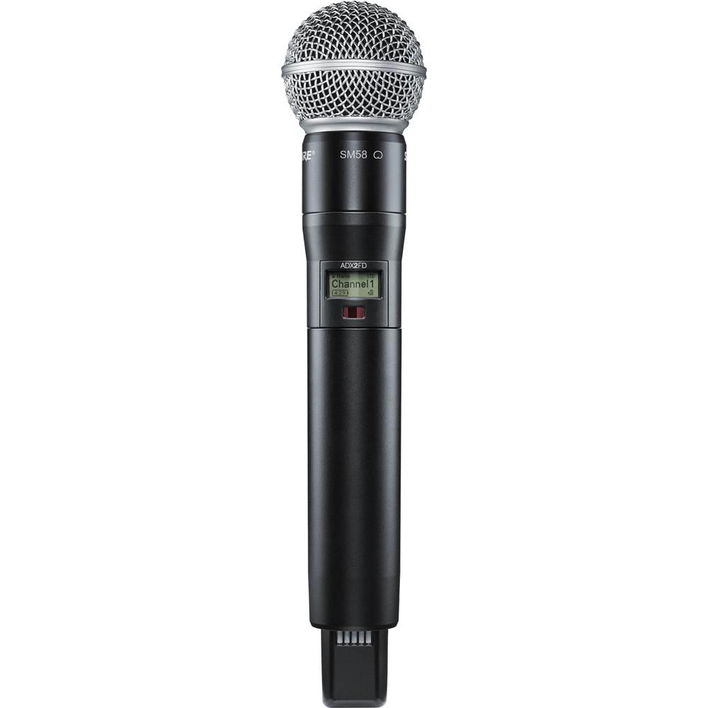 Shure ADX2FD/SM58 Micrófono Inalámbrico Digital de Mano con Cápsula SM58 (G57: 470 a 616 MHz) - Para 1404881-REG Shure ADX2FD/SM58 Micrófono Inalámbrico Digital de Mano con Cápsula SM58 (G57: 470 a 616 MHz) - Para 1404881-REG