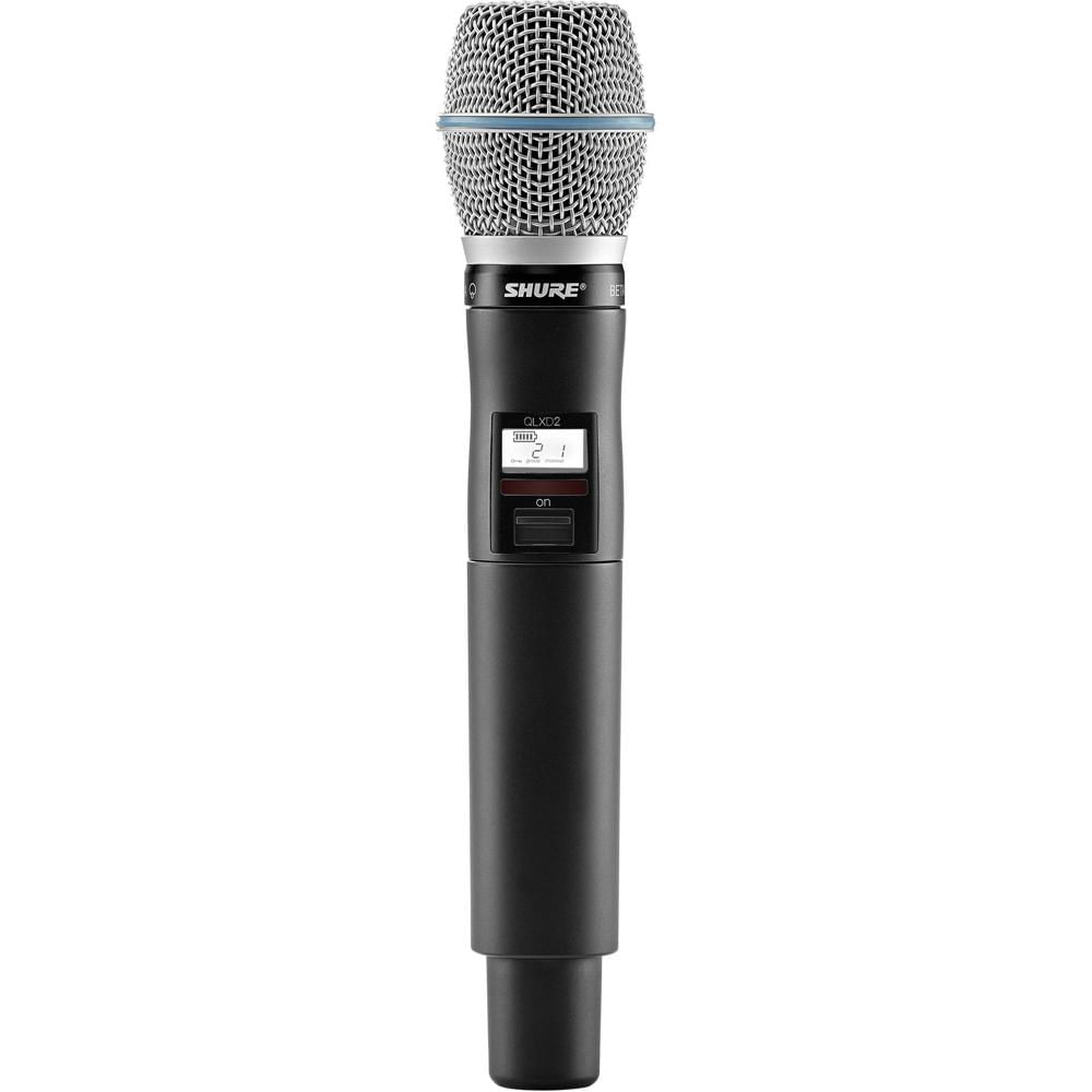 Shure QLXD2/B87A Micrófono Inalámbrico Digital de Mano con Cápsula Beta 87A - 1040 Frecuencias Selec 1243613-REG Shure QLXD2/B87A Micrófono Inalámbrico Digital de Mano con Cápsula Beta 87A - 1040 Frecuencias Selec 1243613-REG