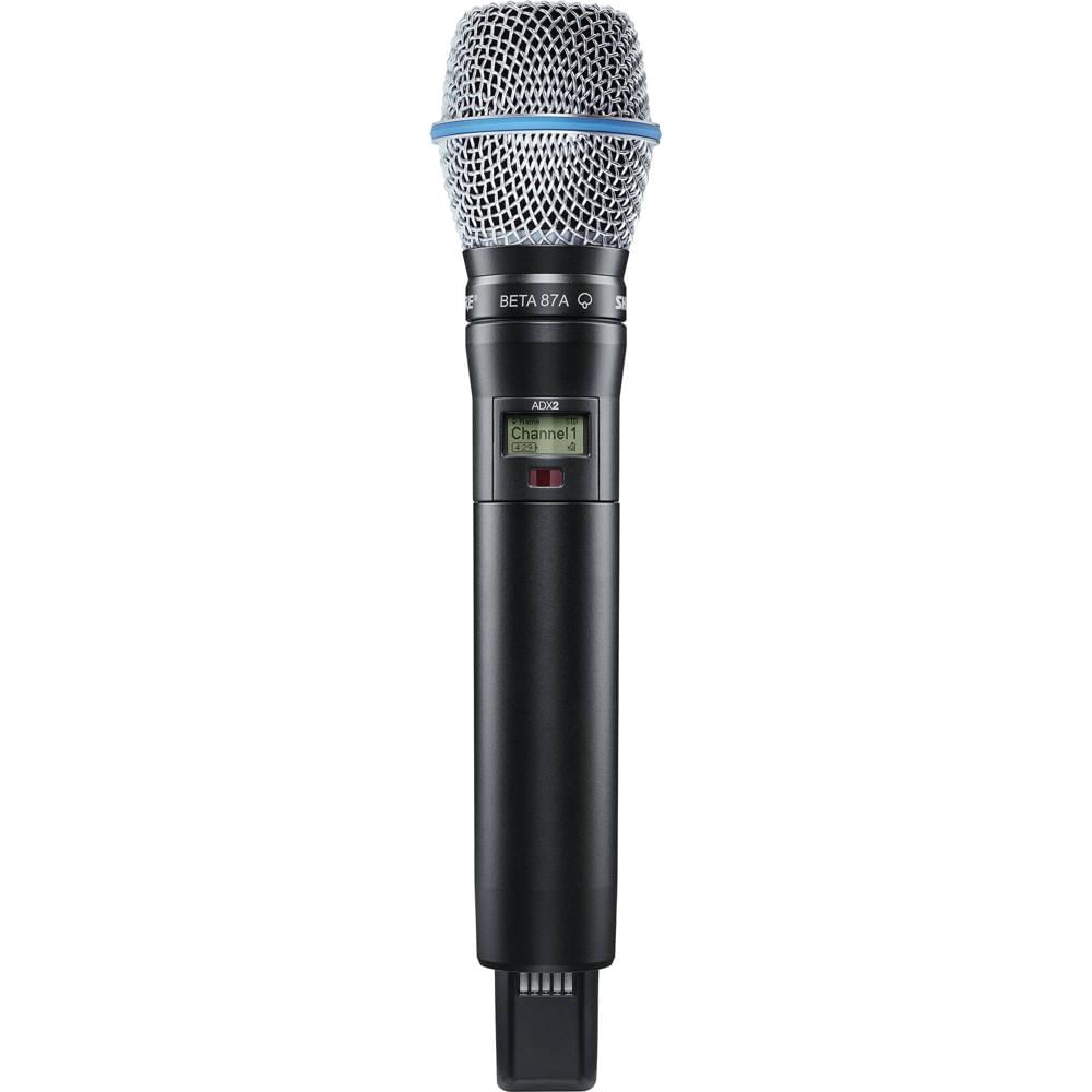 Shure ADX2/B87A Micrófono Inalámbrico Digital de Mano con Cápsula Beta 87A - Para Sistemas Axient Di 1404863-REG Shure ADX2/B87A Micrófono Inalámbrico Digital de Mano con Cápsula Beta 87A - Para Sistemas Axient Di 1404863-REG