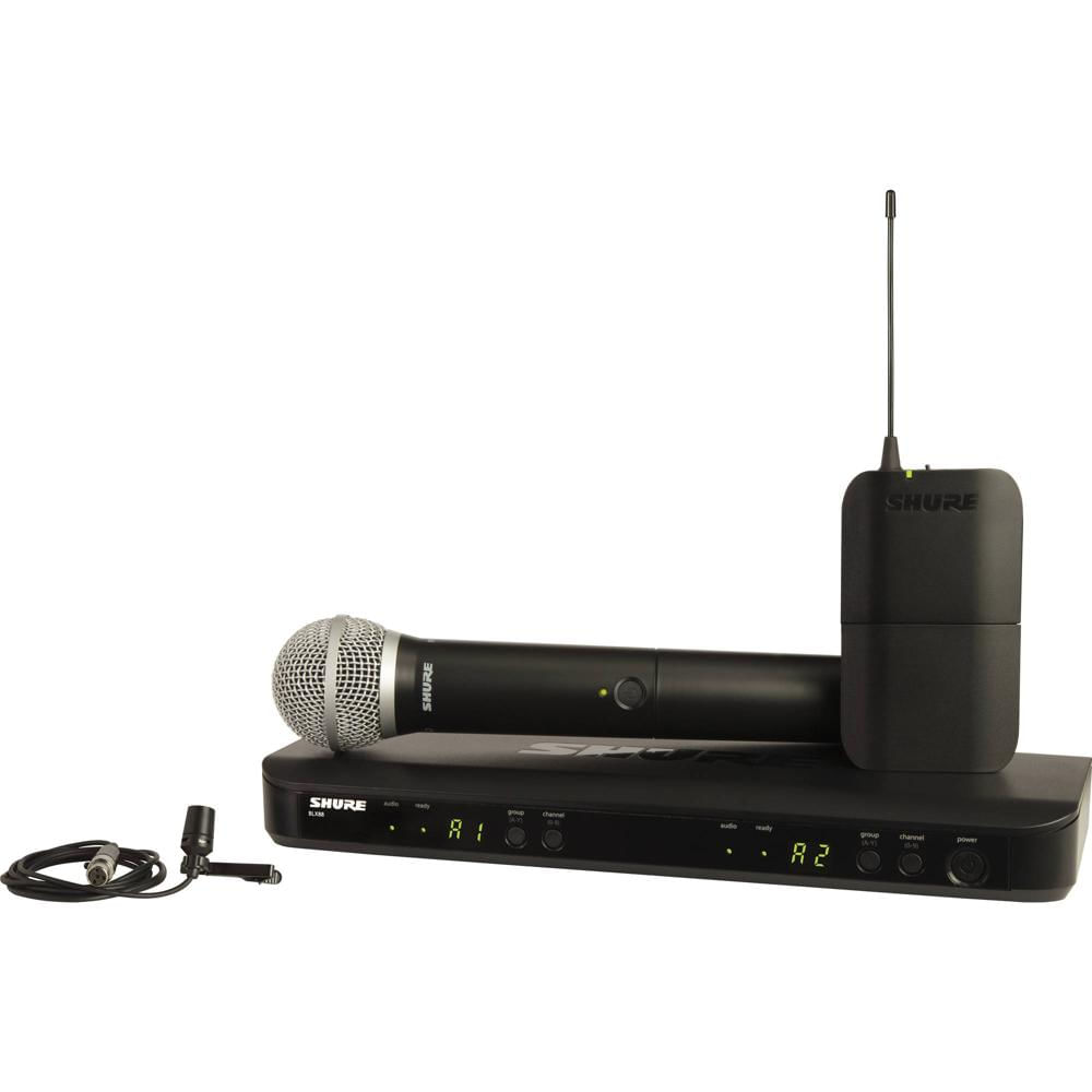 Shure BLX1288/CVL Sistema Inalámbrico Doble Canal con Micrófono Lavalier y de Mano (H11: 572 a 596 M 1554055-REG Shure BLX1288/CVL Sistema Inalámbrico Doble Canal con Micrófono Lavalier y de Mano (H11: 572 a 596 M 1554055-REG
