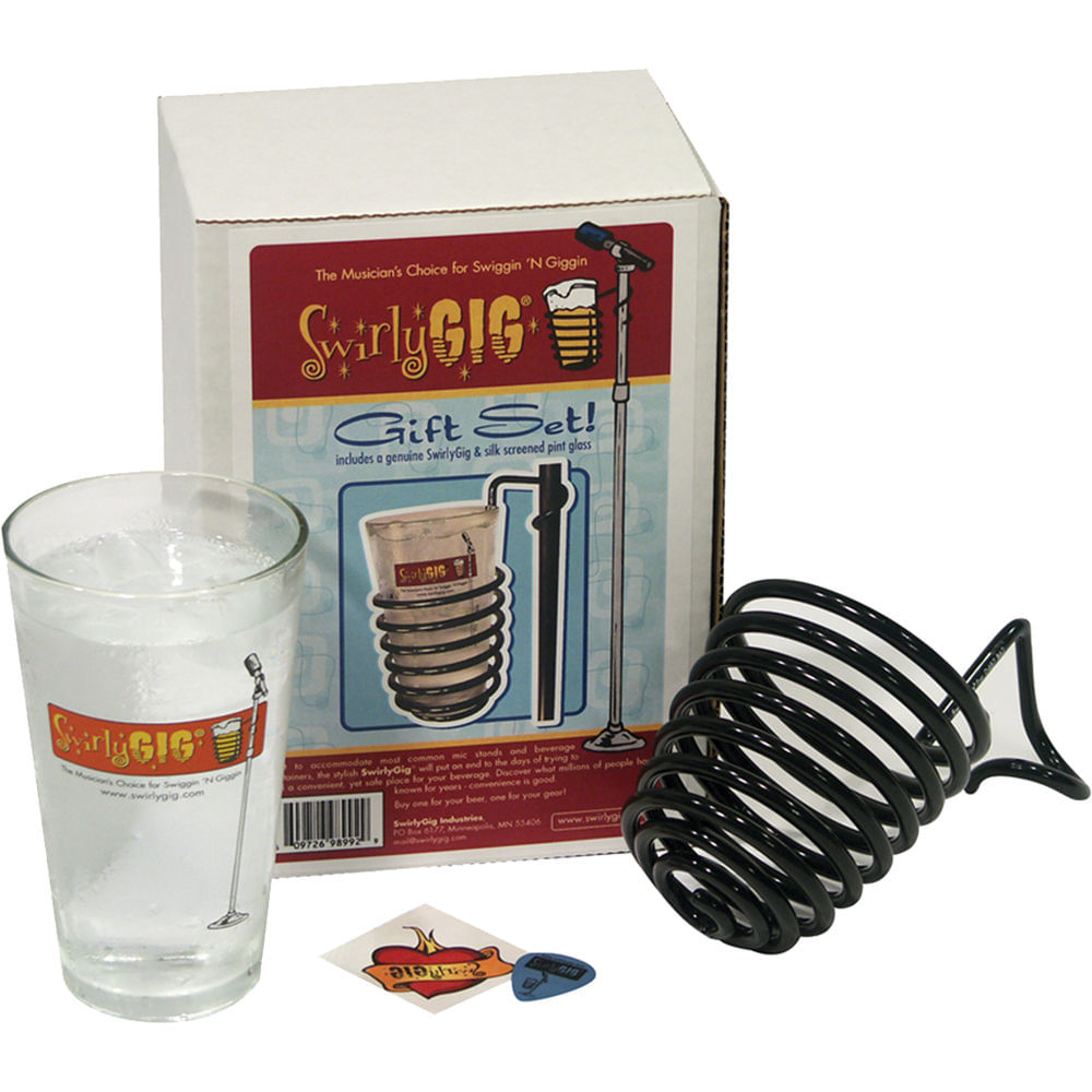 Set de Regalo de Soporte para Bebidas SwirlyGig (Negro) 1011211-REG Set de Regalo de Soporte para Bebidas SwirlyGig (Negro) 1011211-REG