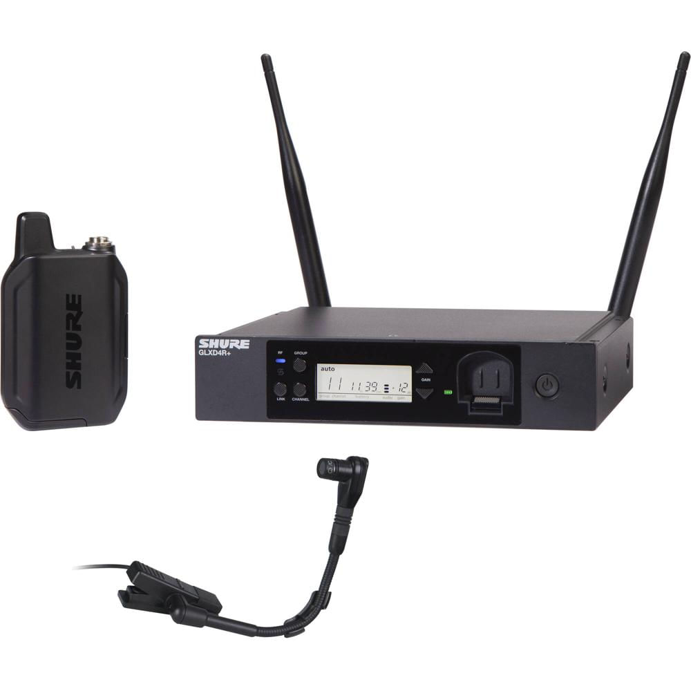 Shure GLXD14R+ Sistema Inalámbrico de Instrumento de Doble Banda para Músicos de Viento y Percusión 1749087-REG Shure GLXD14R+ Sistema Inalámbrico de Instrumento de Doble Banda para Músicos de Viento y Percusión 1749087-REG