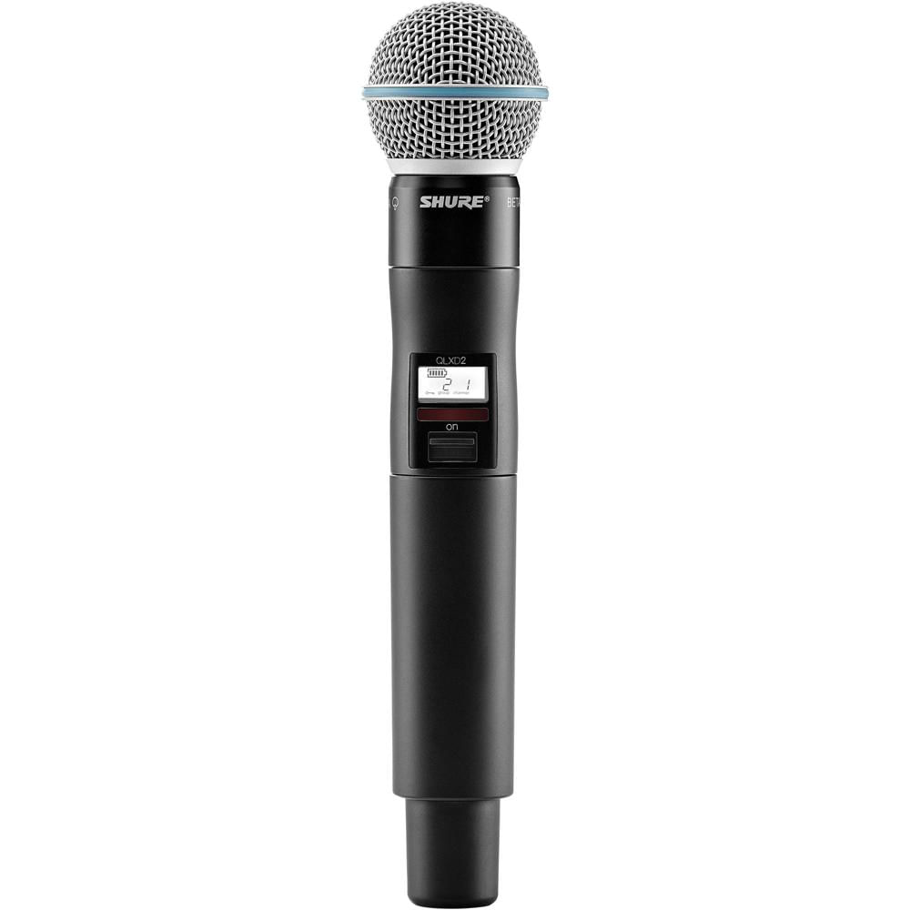 Shure QLXD2/B58A Micrófono Inalámbrico Digital de Mano con Cápsula Beta 58A - Para Receptores QLX-D, 1077172-REG Shure QLXD2/B58A Micrófono Inalámbrico Digital de Mano con Cápsula Beta 58A - Para Receptores QLX-D, 1077172-REG