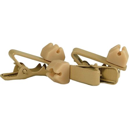 WindTech TC-10 Clips de Corbata Rotativos Suaves (Paquete de 3, Beige) - Rotación 360° para Cables d 1009093-REG