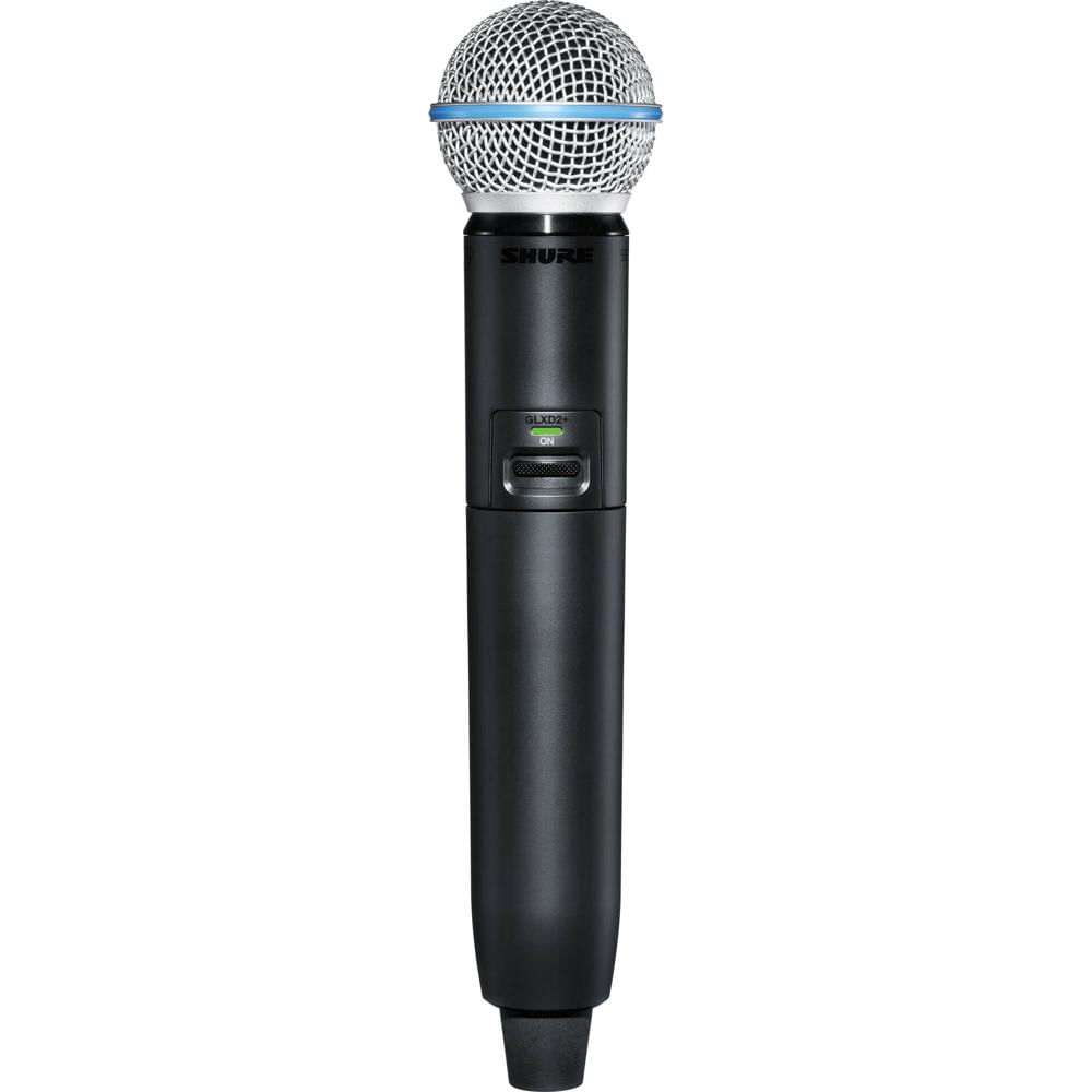 Transmisor Inalámbrico de Mano Shure GLXD2+ Dual-Band con Micrófono BETA 58A - Compatible con Recept 1749091-REG Transmisor Inalámbrico de Mano Shure GLXD2+ Dual-Band con Micrófono BETA 58A - Compatible con Recept 1749091-REG