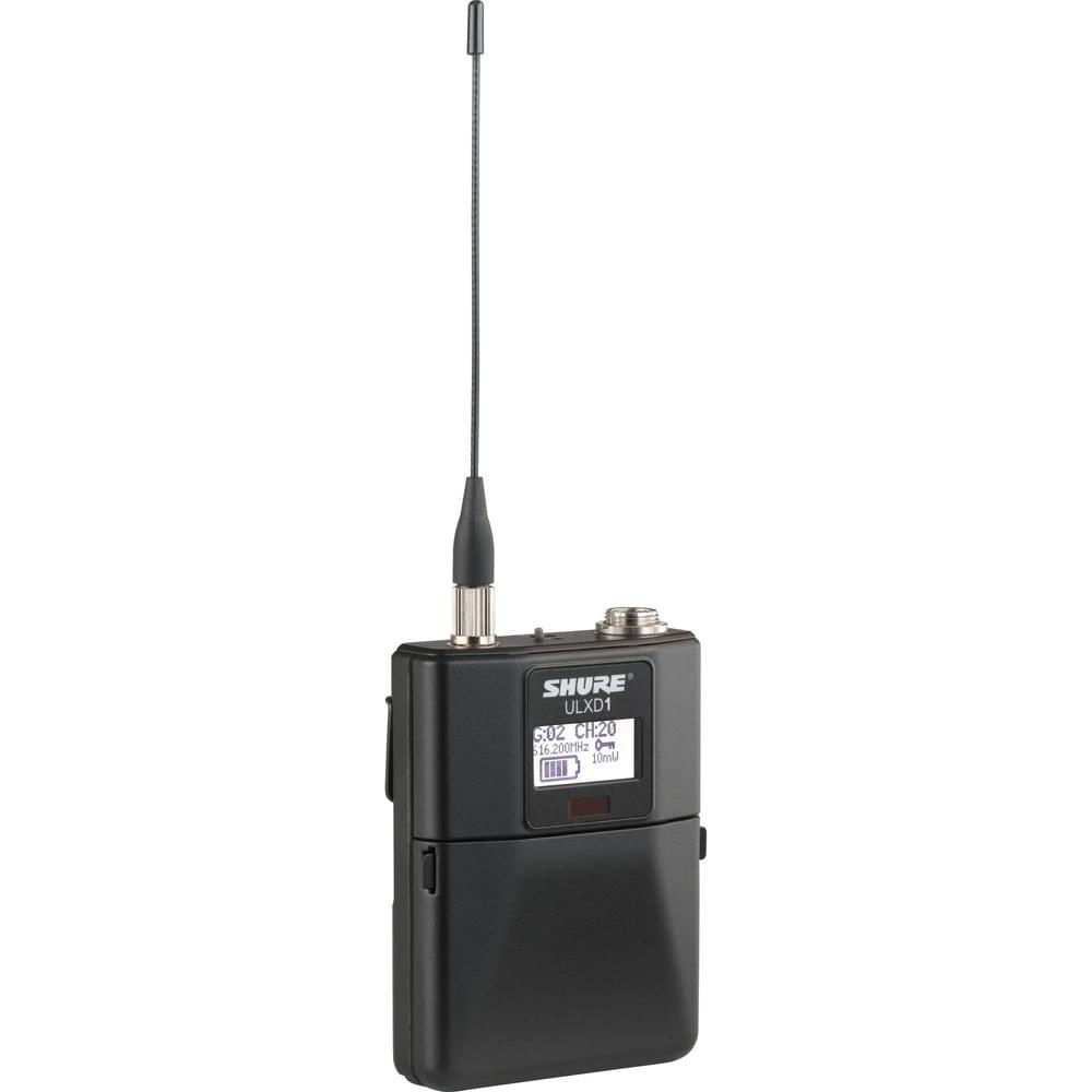 Transmisor de Cuerpo Inalámbrico Digital Shure ULXD1 con TA4M (J50A: 572 a 608 + 614 a 616 MHz) - Co 1463585-REG Transmisor de Cuerpo Inalámbrico Digital Shure ULXD1 con TA4M (J50A: 572 a 608 + 614 a 616 MHz) - Co 1463585-REG