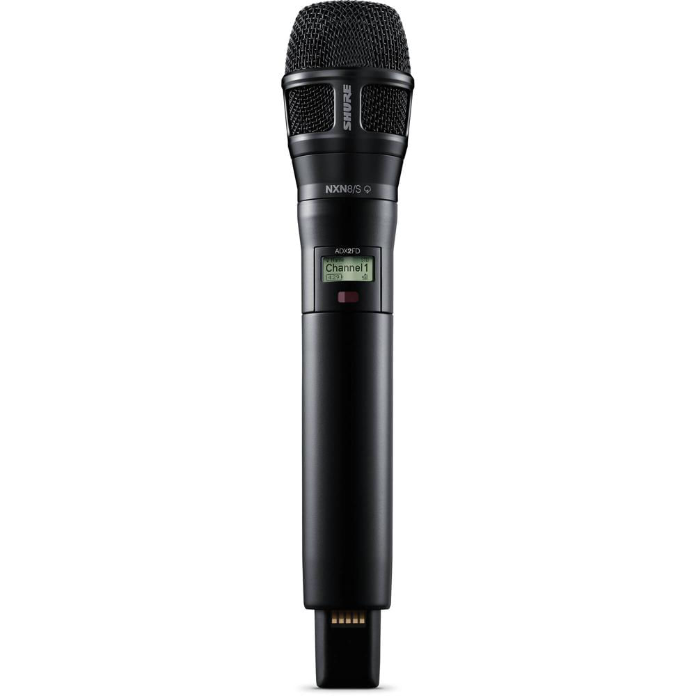 Transmisor Inalámbrico de Mano Digital Shure ADX2FD/N8SB con Cápsula Supercardioide Nexadyne 8/S par 1837280-REG Transmisor Inalámbrico de Mano Digital Shure ADX2FD/N8SB con Cápsula Supercardioide Nexadyne 8/S par 1837280-REG