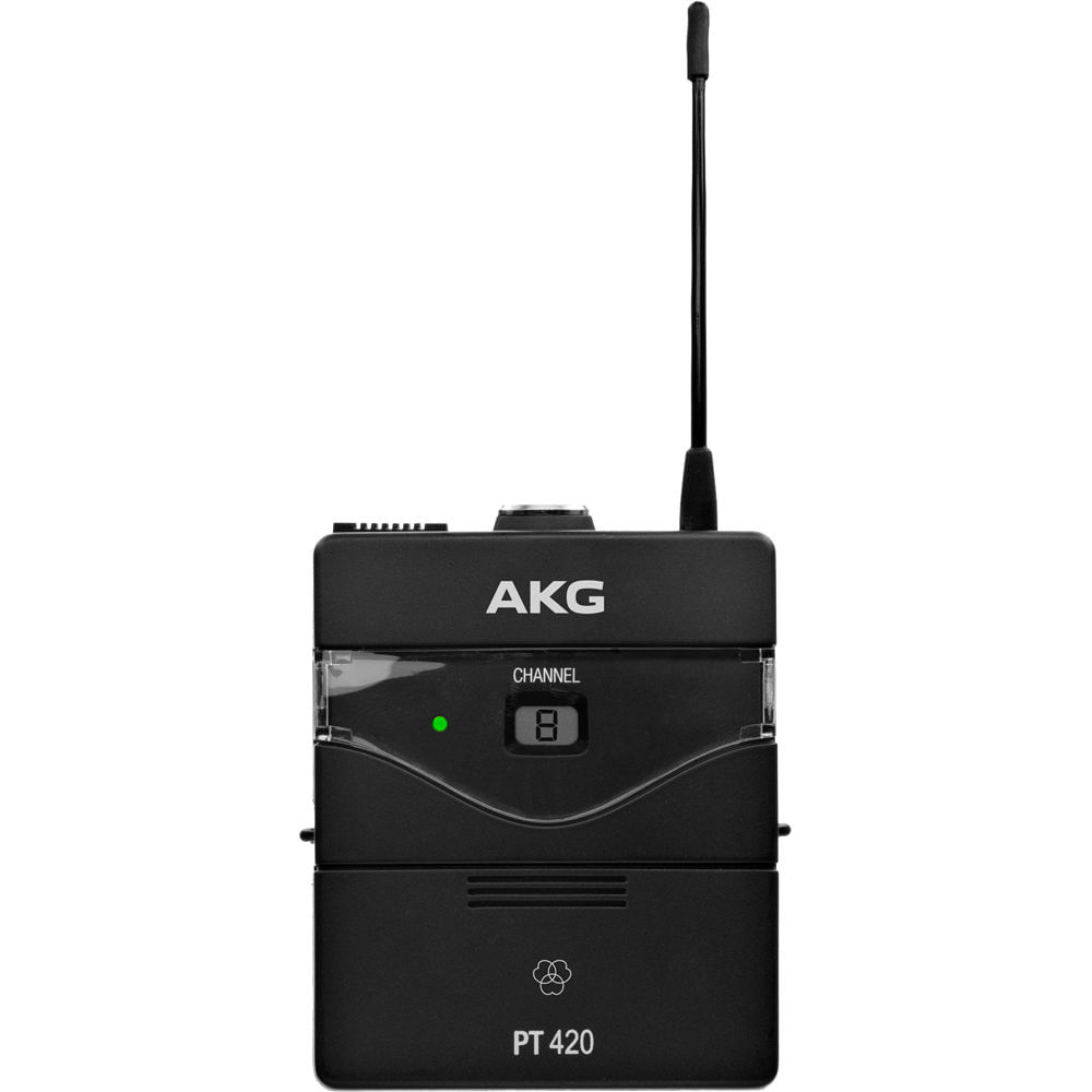 Transmisor Inalámbrico AKG PT420 Bodypack (Banda A: 530 a 559 MHz) - Compatible con Receptor SR420, 1158312-REG Transmisor Inalámbrico AKG PT420 Bodypack (Banda A: 530 a 559 MHz) - Compatible con Receptor SR420, 1158312-REG