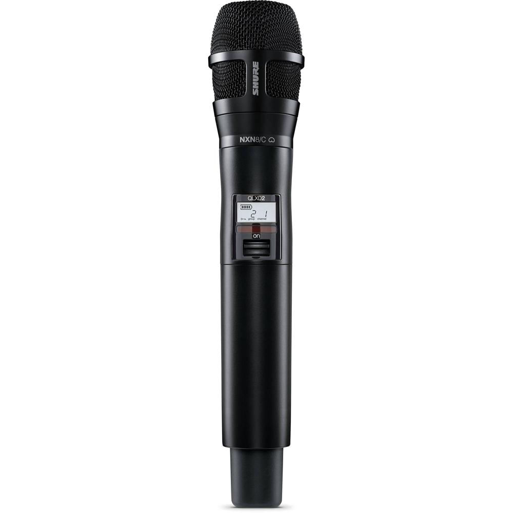 Transmisor Inalámbrico de Mano Digital Shure QLXD2/N8C con Cápsula Cardioide Nexadyne 8/C (H50: 534 1837284-REG Transmisor Inalámbrico de Mano Digital Shure QLXD2/N8C con Cápsula Cardioide Nexadyne 8/C (H50: 534 1837284-REG