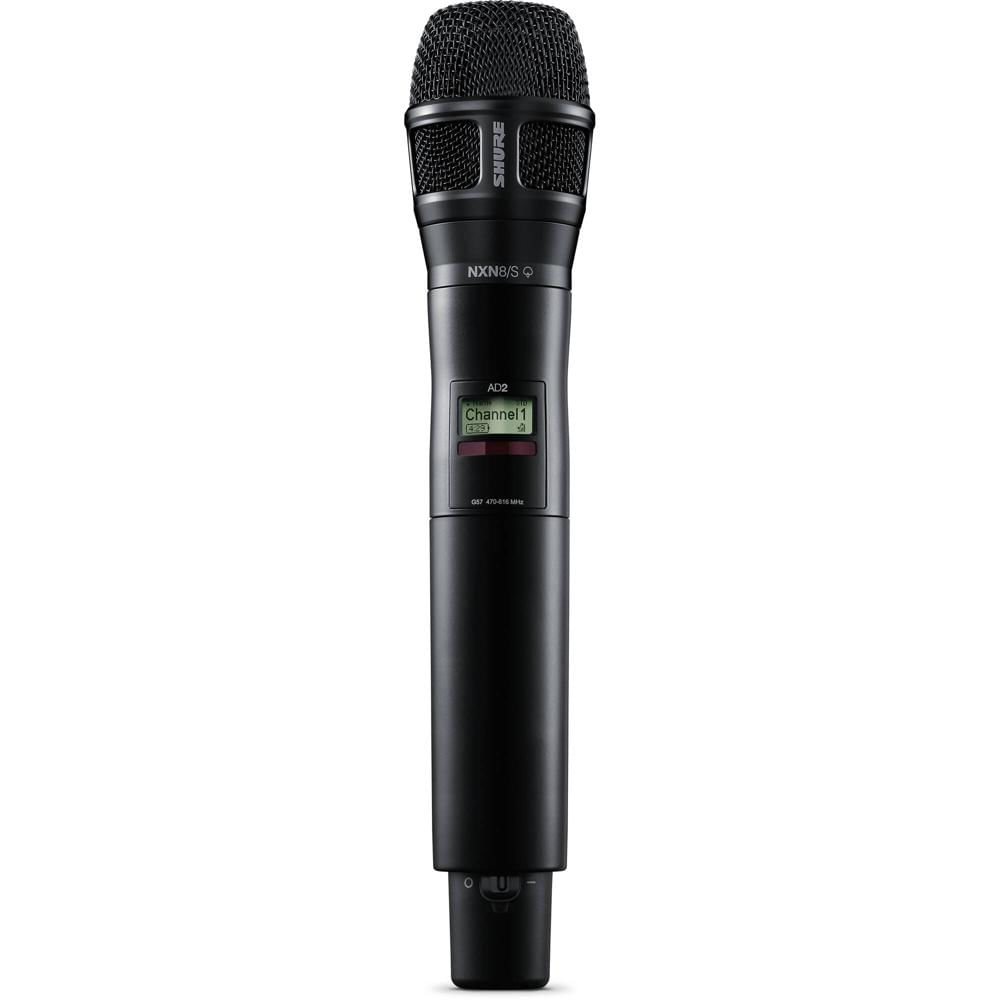 Transmisor Inalámbrico de Mano Digital Shure AD2/N8SB con Cápsula Supercardioide Nexadyne 8/S (G57: 1837272-REG Transmisor Inalámbrico de Mano Digital Shure AD2/N8SB con Cápsula Supercardioide Nexadyne 8/S (G57: 1837272-REG