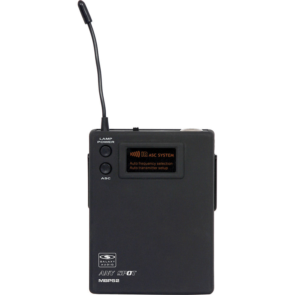 Transmisor Inalámbrico Galaxy Audio MBP52 para Cuerpo - Banda de Frecuencia UHF D, Compatible con Si 755077-REG Transmisor Inalámbrico Galaxy Audio MBP52 para Cuerpo - Banda de Frecuencia UHF D, Compatible con Si 755077-REG