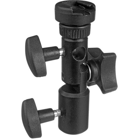 Adaptador de Paraguas Manfrotto Tilthead con Zapata para Flash 215822-REG Adaptador de Paraguas Manfrotto Tilthead con Zapata para Flash 215822-REG