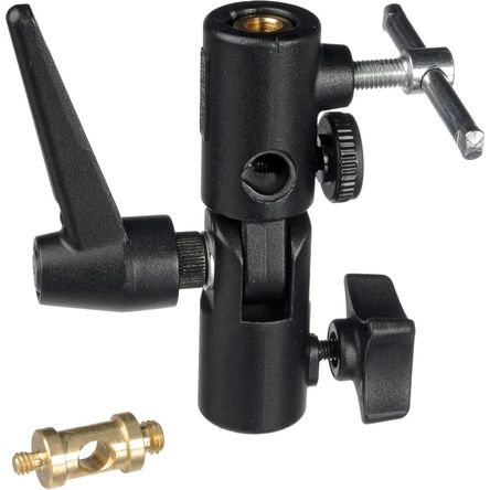 Adaptador de Paraguas Manfrotto Lite-Tite con Rotación Completa y Construcción de Aluminio 546375-REG Adaptador de Paraguas Manfrotto Lite-Tite con Rotación Completa y Construcción de Aluminio 546375-REG