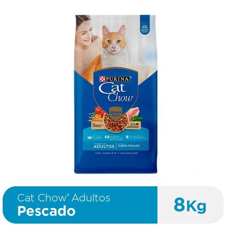 Alimento para Gato CAT CHOW Adulto Sabor Pescado Bolsa 8kg Alimento para Gato CAT CHOW Adulto Sabor Pescado Bolsa 8kg