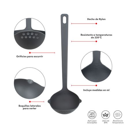 Cucharon ILKO Nylon Everyday Cool Gray Cucharon ILKO Nylon Everyday Cool Gray