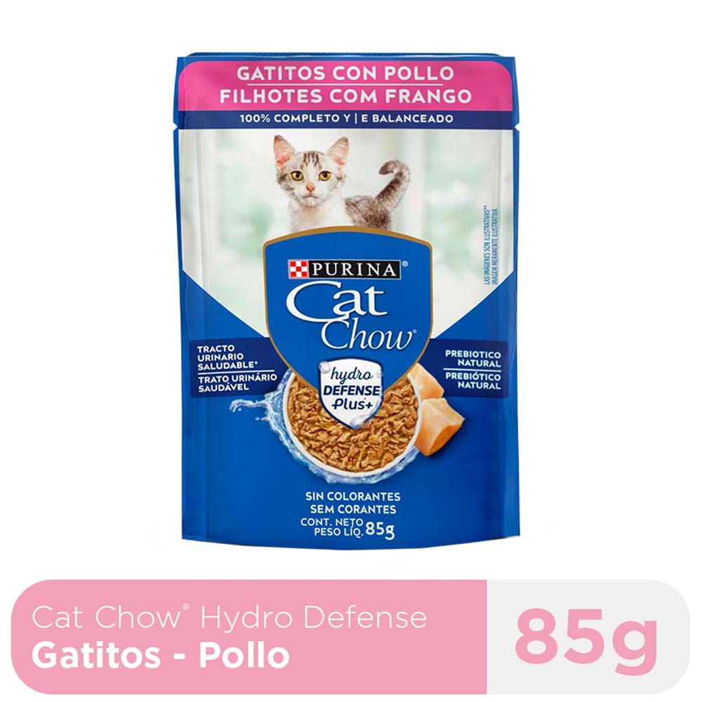 Alimento Húmedo para Gato CAT CHOW Gatito Sabor Pollo Pouch 85g Alimento Húmedo para Gato CAT CHOW Gatito Sabor Pollo Pouch 85g